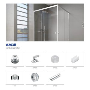 Shower door hardware A203B
