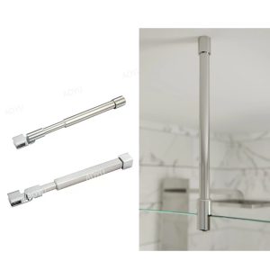 ceiling to glass support bar