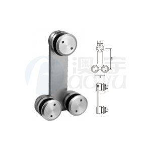 Glass staircase fittings