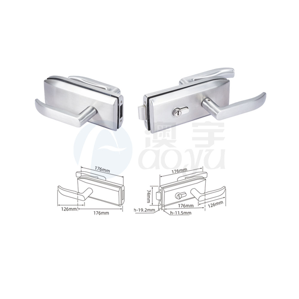 Double glass door lock Double glass door lock