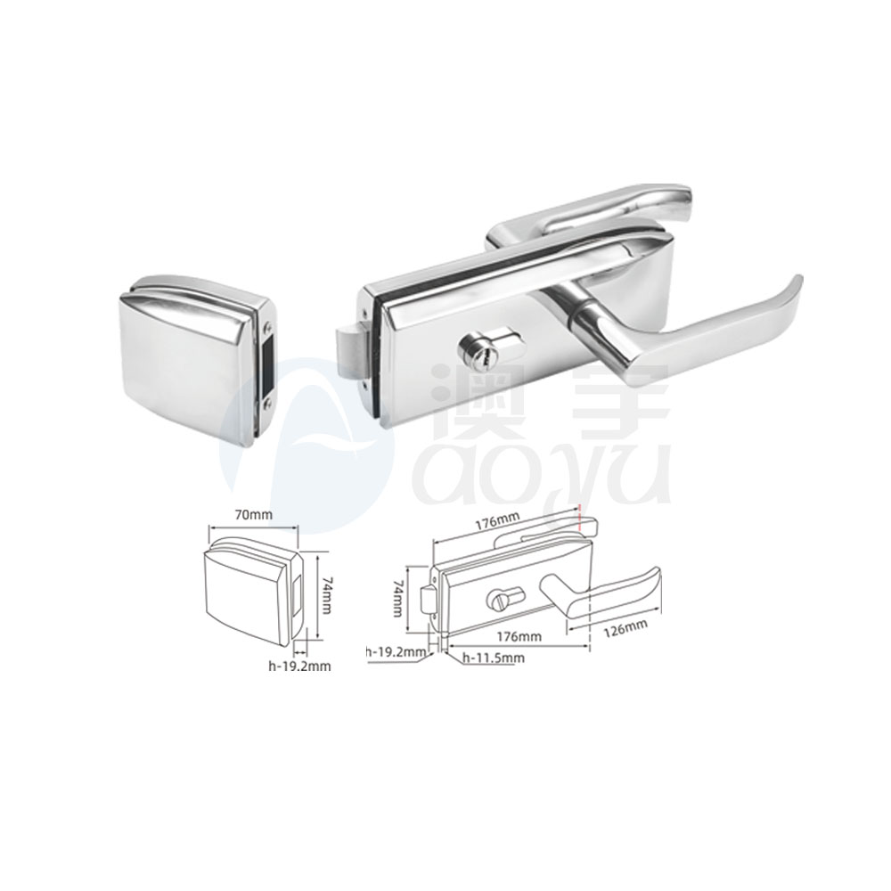 Sliding glass door handle lock