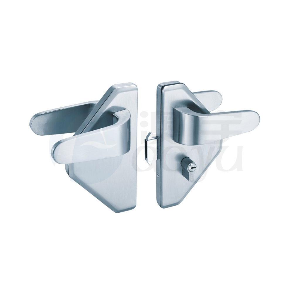 Frameless glass door lock Frameless glass door lock